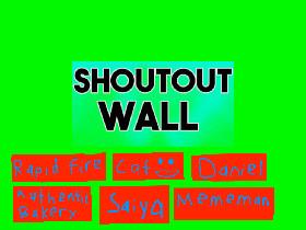 Shout Out Wall 6