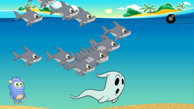 Swiming ghost battle