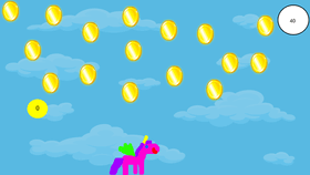 Unicorn coin drop