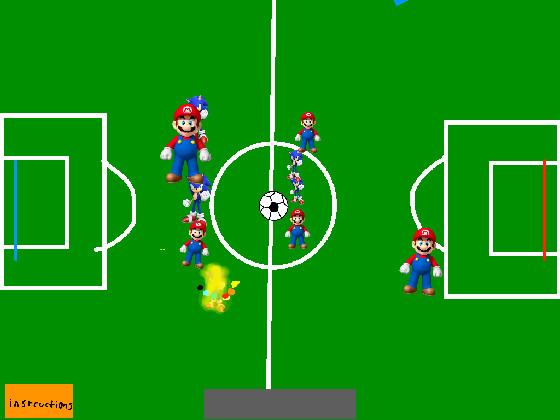 Sonic v Mario soccer 1