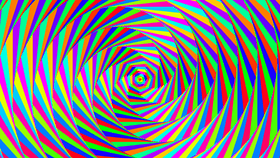 Spiraling rainbow