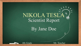 Scientist Report - TEMPLATE