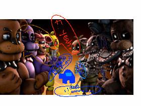 fnaf fight1 withe amoung us