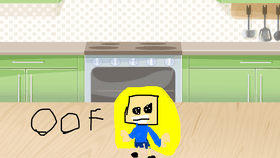 the oof show in the kitchen