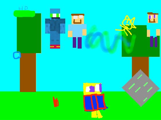 Minecraft:herobrine fight 1