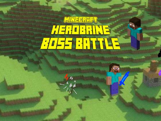 minecraft herobrine boss battle 1