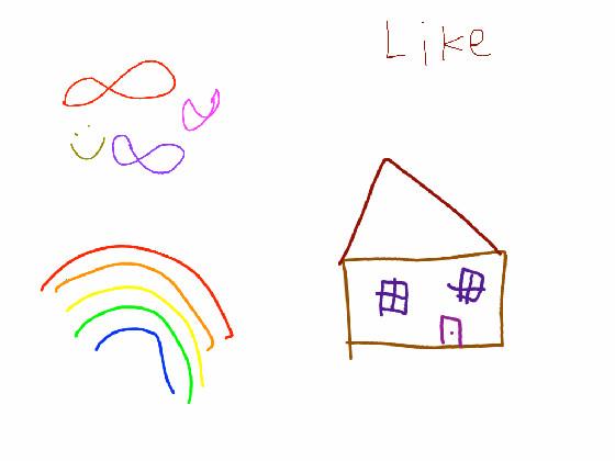 happy house drawing