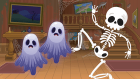 Creepy scary skeletons.