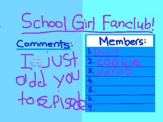 School Girl Fanclub im did