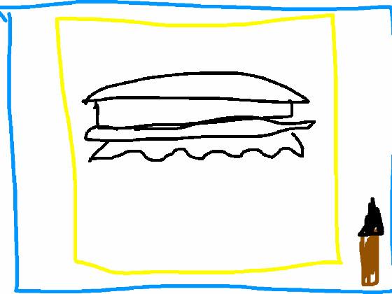 Learn To Draw a Hamburger