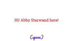 Note from Abby!