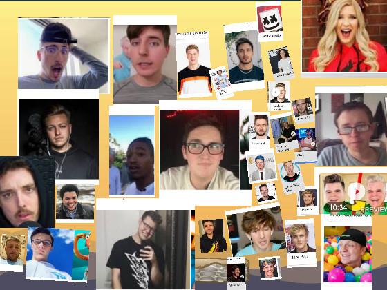 Animation board with youtubers