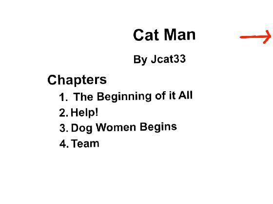 Cat Man (A Book I Made)