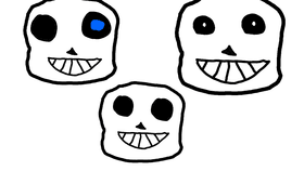 sans facial expersions