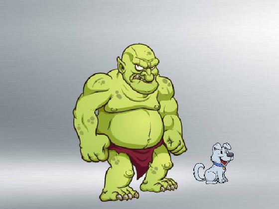 troll and his dog