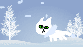 Create Your Avatar snowy kitty