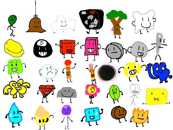 BFDI, Characters! 