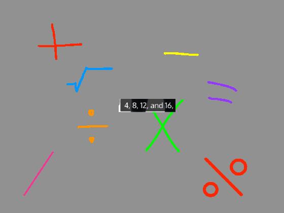 times table 4s