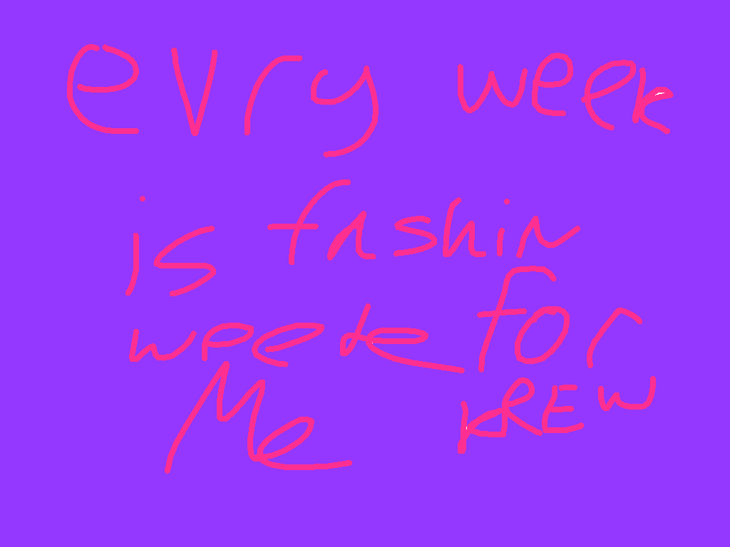 fashin week meme kREW