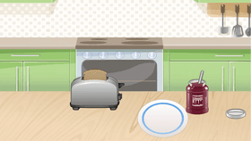 A Cooking Game secret add some jam in the toaster