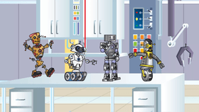 robot dance party