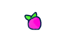 floating strawberry