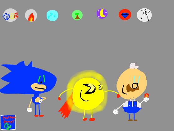 Sonic, Pacman, And mario 1