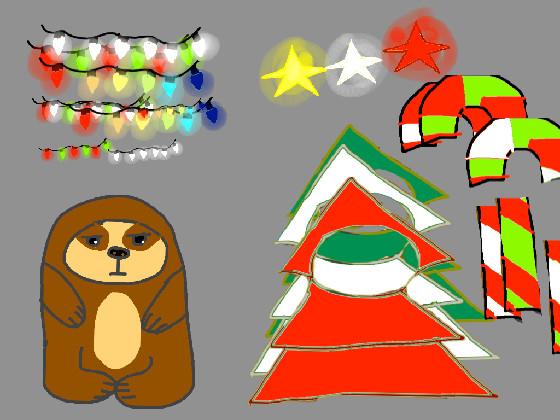 Christmas Sloth Dress Up