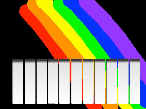 Rainbow piano!