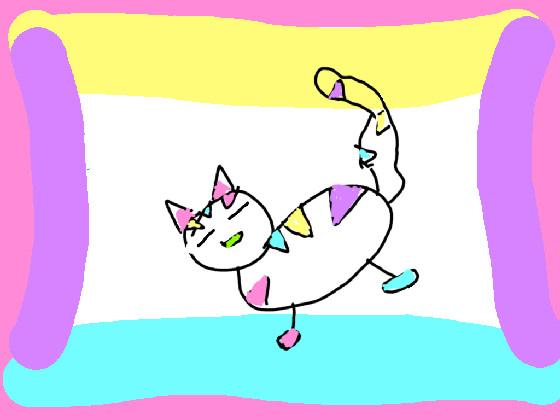 Derpy Rainbow Cotten Kitty