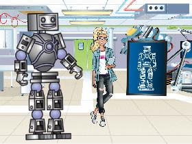 barbie makes robot.