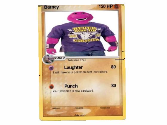 barney pokemon card