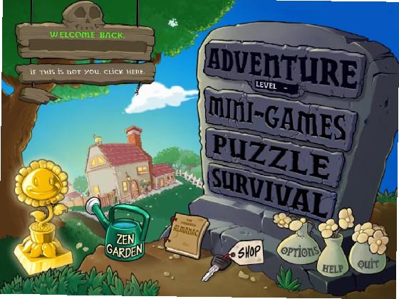 pvz pc old adventure button