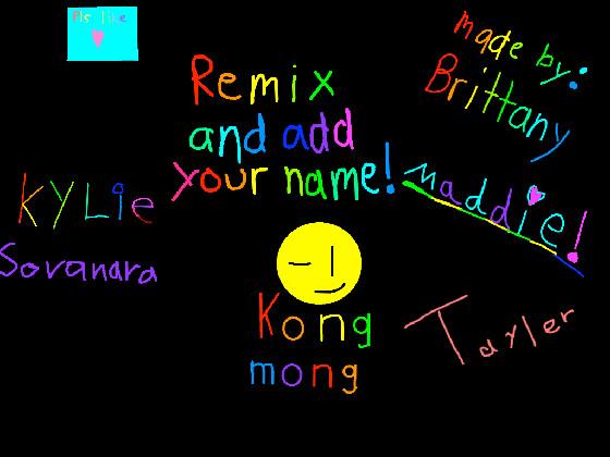 remix add your name. remix 1