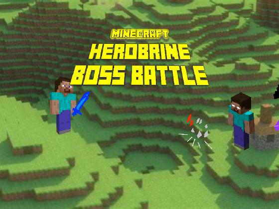 minecraft herobrine boss battle 