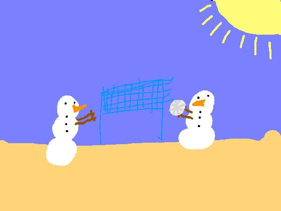 snowman volleyball! 1