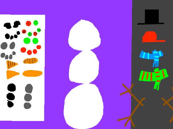 dress up snowman!