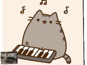 Pusheen plays happy birthday song!