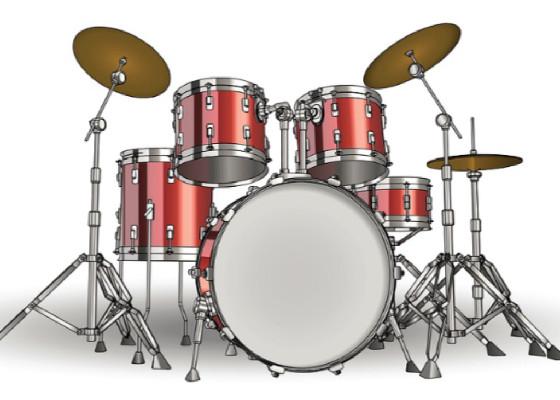 Super drum set or kit