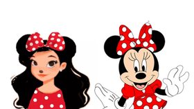 Minnie Mouse as a human!