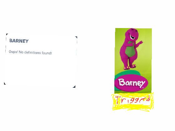 barney is not a dinosouar