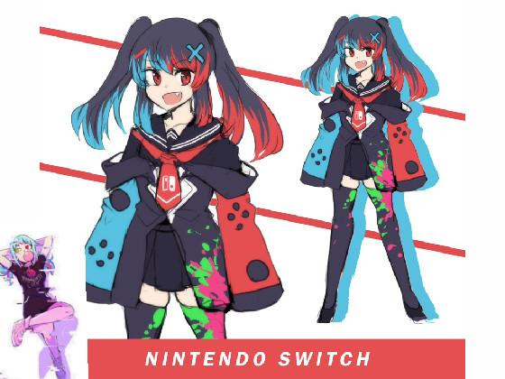 Anime Nintendo Switch girl