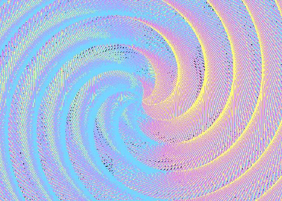 rainbow spirals