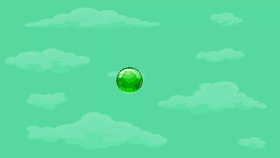 Green spin art