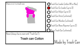 RE: trash can signups