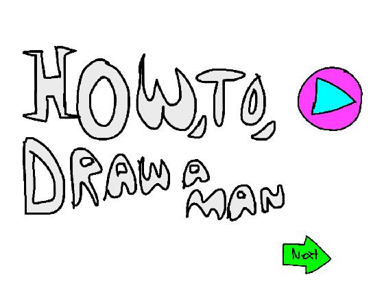 How to draw a man :/