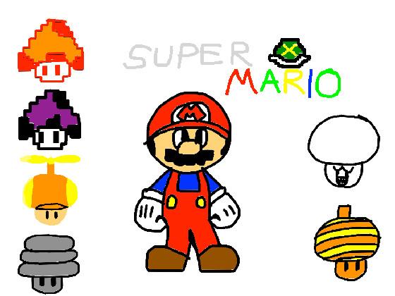 Super mario power ups: mushrooms 1