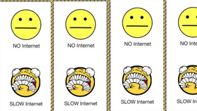 no internet -_- slow internet &gt;:O