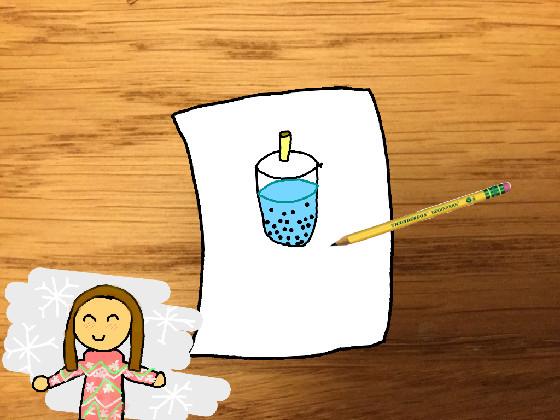 bubble tea drawing