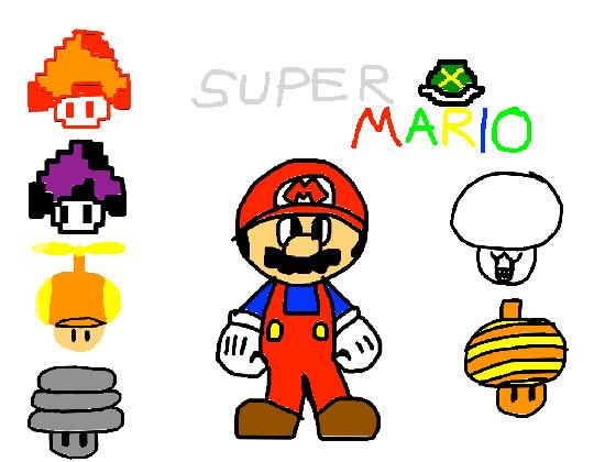 Super mario power ups: mushrooms 1